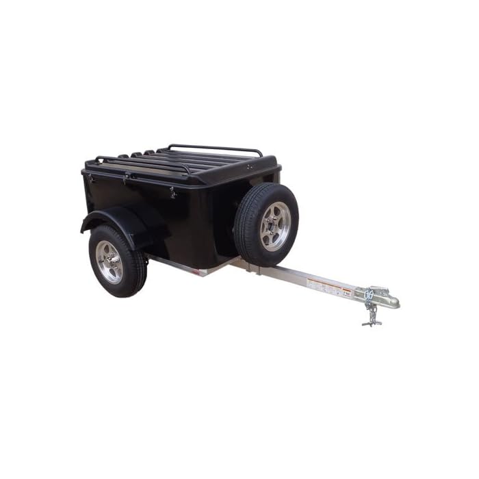 Buy Hybrid Trailer Co Vacationer With Spare Tire Enclosed Cargo Trailer 990 Lbs Gross 30 Cu Ft Biker Black Online At Desertcart Guyana