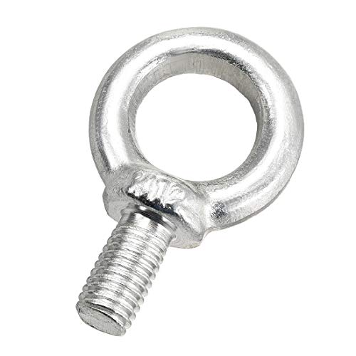 Image of uxcell Lifting Eye Bolt M12 x 22mm Male Thread 304 Stainless Steel for Hanging, Pack of 2