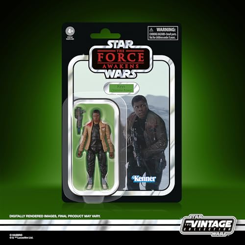 Star Wars The Vintage Collection Finn (Starkiller Base) The Force Awakens 3.75 Inch Action Figure, Dark Gray - Image 2