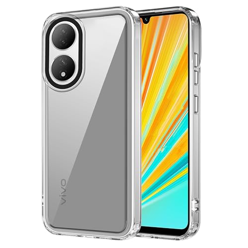 Image of Zapcase Back Case Cover for VIVO Y100 5G | Compatible for VIVO Y100 5G Back Cover | Case Cover with Camera Protection | (TPU + PC | Transparent)