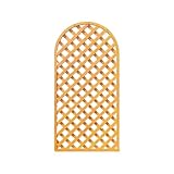 Pantallas divisoras de madera para exteriores, instalación rápida, vallas decorativas independientes y marco de soporte para plantas de patio para patio trasero y hogar (amarillo, 90 x 150 cm)