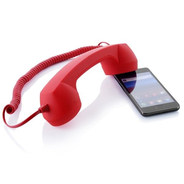 Image of Drumstone Retro Wired Phone Handset with 3.5mm Audio Jack | Ergonomic Telephone Receiver for Compatible Smartphones, Tablets & Devices with 3.5mm Headphone Port | Corded Calling Handset