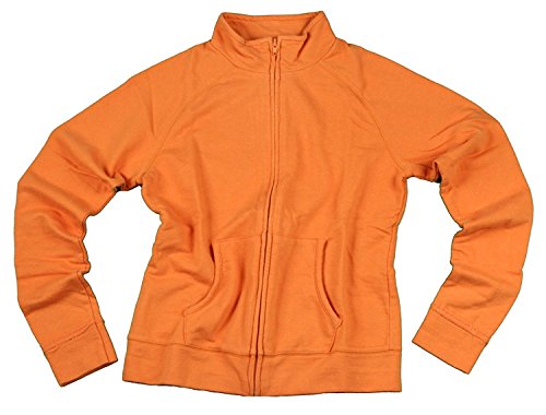 Reebok Womens Athletic Full Zip Lightweigth Active Jacket (Medium, Autumn Orange)