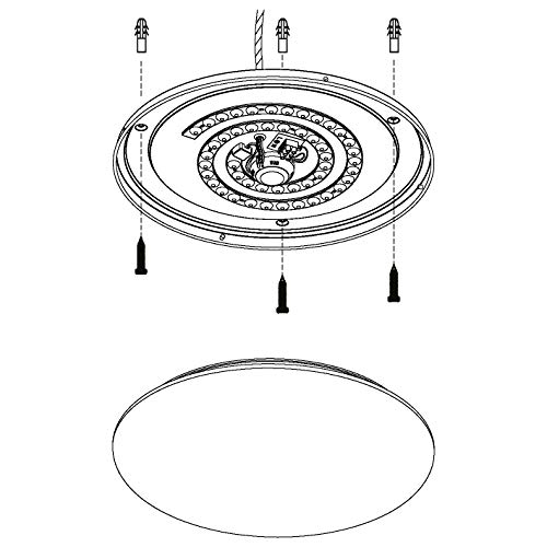 Eglo Lampada da Parete/da Soffitto, Bianco