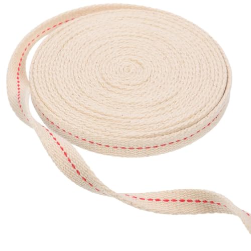 CANIGHT Mecha de Algodón para Lámpara de Aceite de Queroseno, Plana de 1,5 Cm de Ancho, Repuesto para Quemador, Adecuado para Lámparas Vintage y Uso en Hogar U Oficina