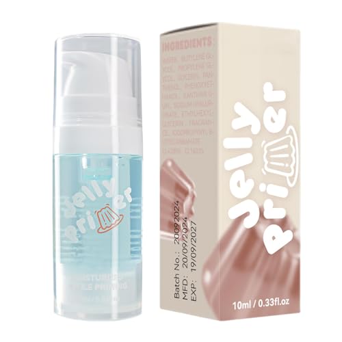 Jelly Primer – Base Hidratante Para La Cara, Base De Maquillaje Hidratante De Larga Duración | Bases Transparentes Perfectas A Base De Gel E Hidratantes, Base Hydro Grip, Piel Suavizante, Base De