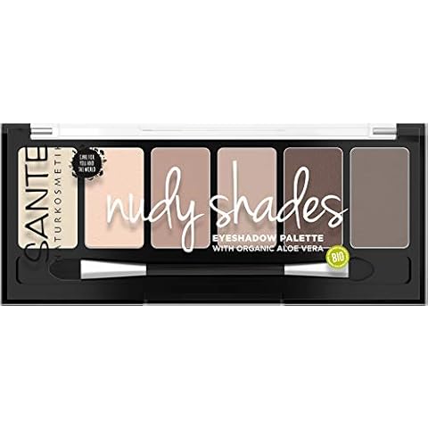 Sante Naturkosmetik Eyeshadow Palette Nudy Shades, Eyeshadow Palette, Six Matching Nude Shades, Highly Pigmented Texture, Vegan, 6 g Cover