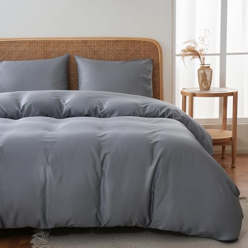 Funda de edredón Queen de bambú MEISHANG, suavidad natural para noches tranquilas 3
