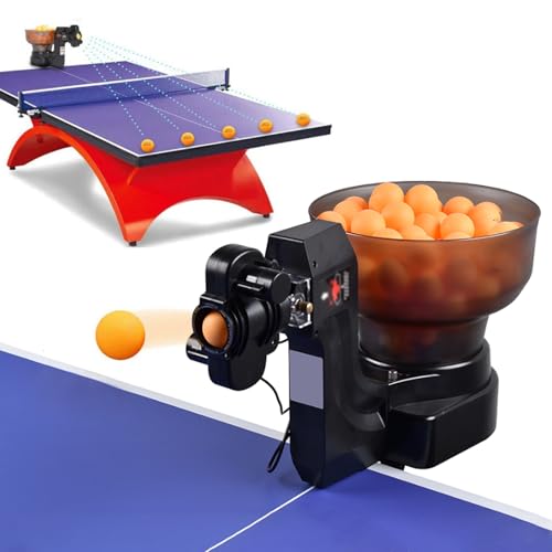 Tischtennis-Servermaschine, Tragbare Ping-Pong-Maschine, Fasst 110 Ping-Pong-Bälle, 36 Spin-Optionen + Einstellbare Ballstarthöhe, Gezielter Drop, Für Das Training,A Tischtennis-Servermaschine, Tragbare Ping-Pong-Maschine, Fasst 110 Ping-Pong-Bälle, 36 Spin-Optionen + Einstellbare Ballstarthöhe, Gezielter Drop, Für Das Training,A