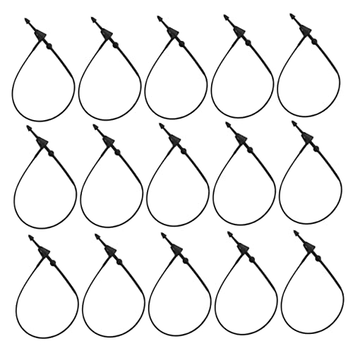 KICHOUSE 5000pcs Plastic Sling Adjustable Tie Fasteners Tag Fasteners Prong Fasteners Paper Tagging Fasteners Clothing Fasteners Tag Tag Fastener Hook Ties Plastic Tag Fastener Black