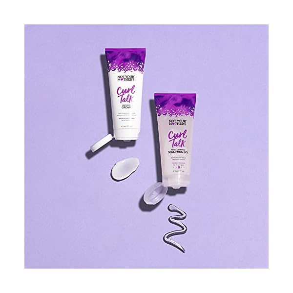 Not Your Mother's Curl Talk Frizz Control Sculpting Gel and Defining Cream (2-Pack) - 6 fl oz - Formulated with Rice Curl Complex - For All Curly Hair Types