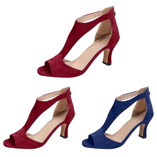 Chaussures à talons ouvertes femme confortables - Petits talons hauts de mariage et de soirée