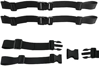 XAVSWRDE 2 Stück Verstellbarer Brustgurt Rucksack Rucksack Rucksackriemen Schwarz Gurtband zum Jogging Wandern Allzweck Gurt Schnellverschluss Rucksackgurt für Reise Kletter Schultasche Schulranzen