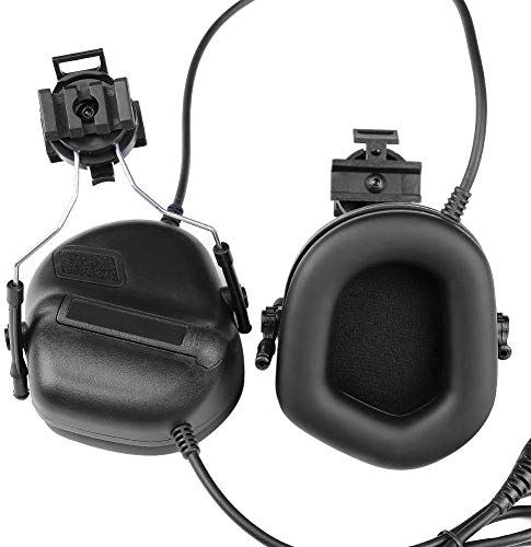 N/W The latest tactical helmet head-mounted Comtac II tactical headset noise reduction electronic pickup seat belt microphone earmuffs