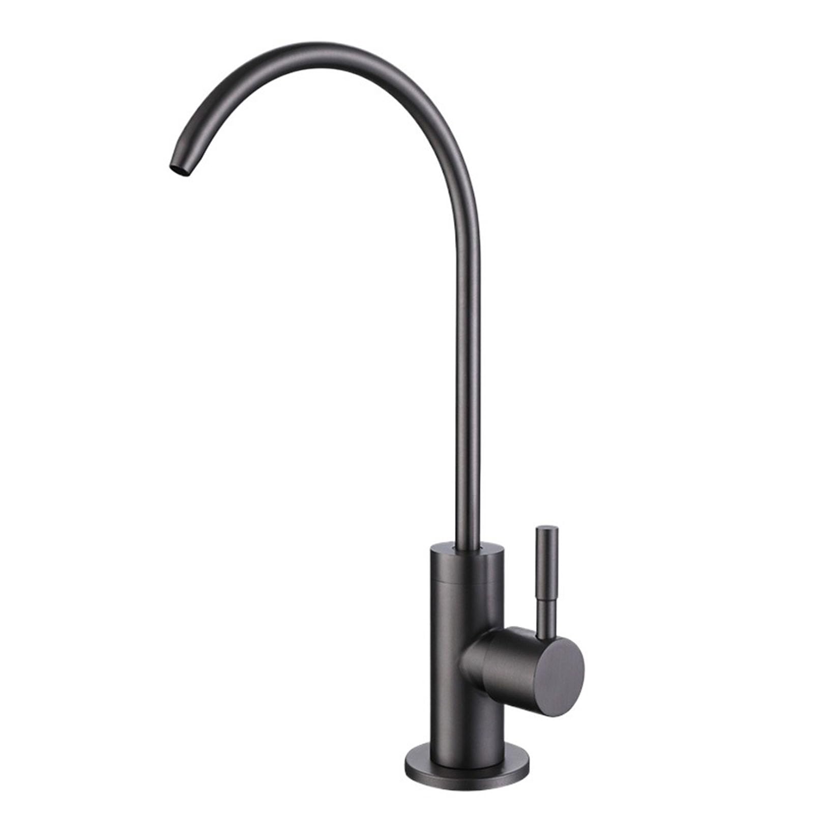 Faucet Water Filter Taps, Stainless Steel Kitchen Sink Faucet Gun Gray