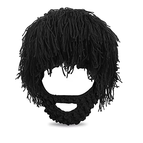 GothicBride Warme Mütze Winter Lustige Mütze mit Bart Cosplay Party für...