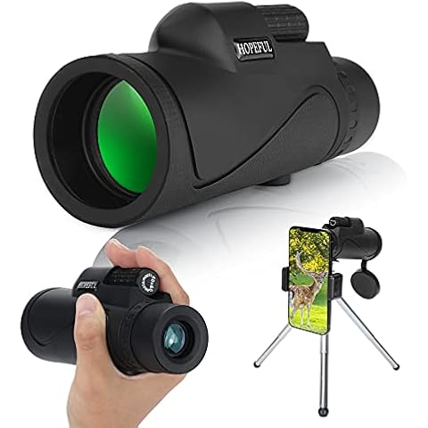 Hopeful Stars Monocular Cope 40×60 Telescope for Adults 、Waterproof and Anti-fog With Supporting Tripod、Mobile Phone Universal Folder、 Storage Bag、Novelty Gadgets Gift Clearance for Men Cover