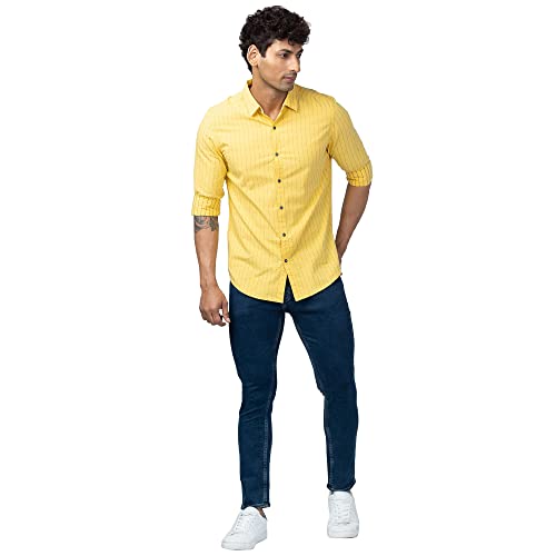 Image of Spykar Men's Kano Slim Fit Mid-Rise Jeans (Ankle Length)