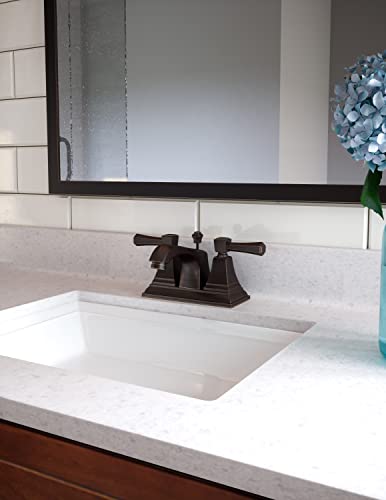 Design House 522003 Torino Centerset Bathroom Faucet, Brushed Bronze, 4-Inch #TOP1