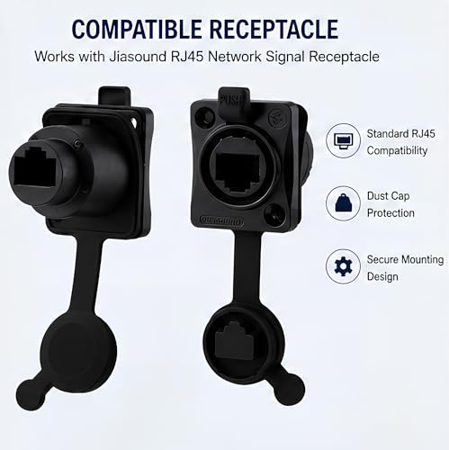 Conector Toronce RJ45 Ethercon Cable Mount NE8MX 10 Pack miniatura 6