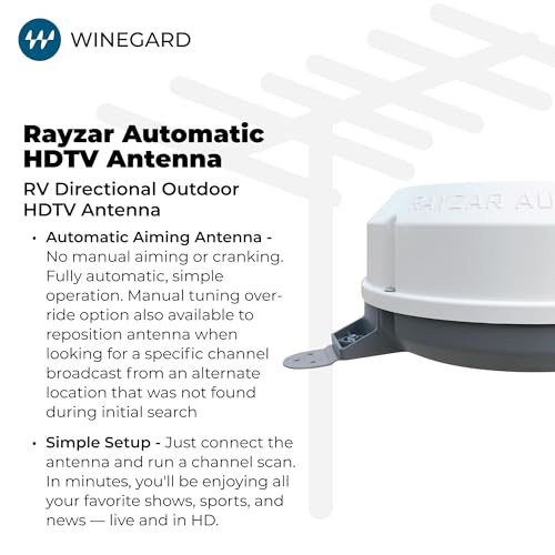 Image of Winegard Company RZ-8500 Rayzar Automatic Hd Antenna , White