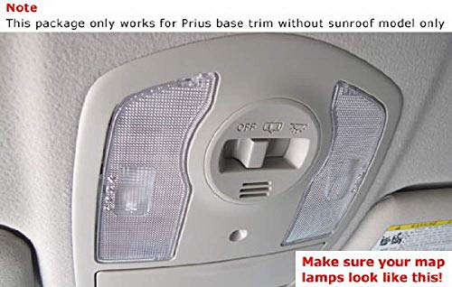 Cubiertas de lente LED para luces interiores Toyota Prius 3 piezas miniatura 2