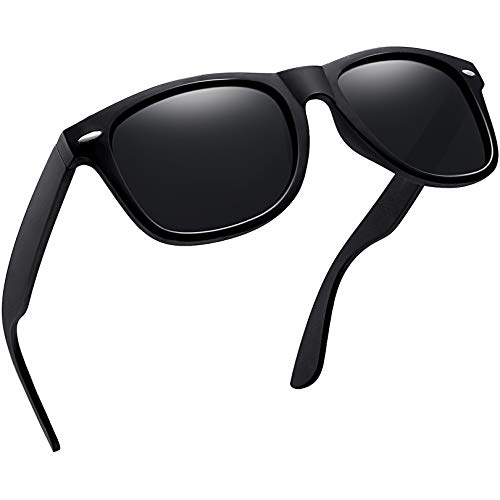 Joopin Gafas de Sol Hombre y Mujer Polarizadas Cuadradas Clásicas Negras Unisex Adulto Sunglasses Women Men Oculos de Sol Homem
