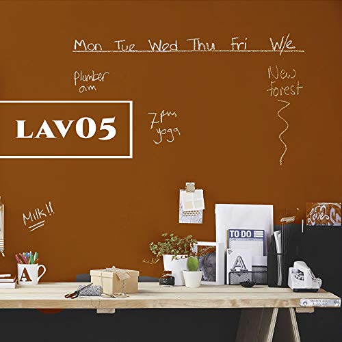 COLORIFICIO MAZZA Pittura Lavagna Magnetica litri 0,750 Nero lvm01,Viola lvm02,Grigio lvm03,Verde lvm 04,Arancione lvm05, Turchese (ARANCIO MarroneLVM05)