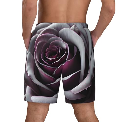 Gothic Rose Flower Print Men Stylish Functionality Swim Trunks Breathable Beach Shorts Surfing Gym Fishing4