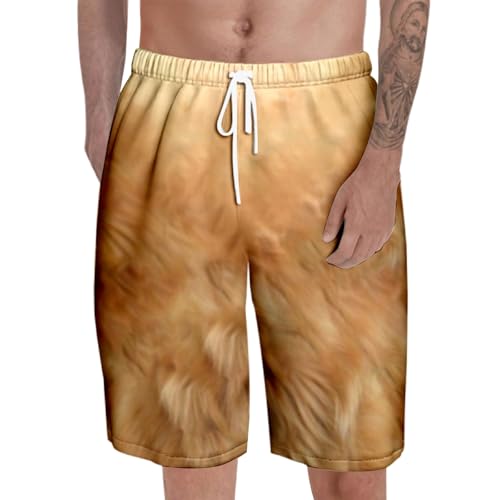 Generisch Badehose Herren Lustige Hunde-Strandhose, Leichte Atmungsaktive Shorts, Sommer Lässige Shorts, Weiche Heim-Nachtwäsche, Niedliche Tier-Bedruckte Unterhose, Schwimmhose