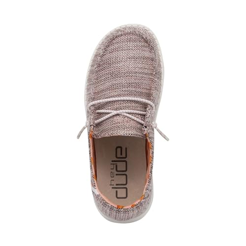 Image of HEYDUDE Girl's Wendy Youth Stretch Multi Colors | Girl's Shoes | Girl's Lace Up Loafers | Comfortable & Light-Weight