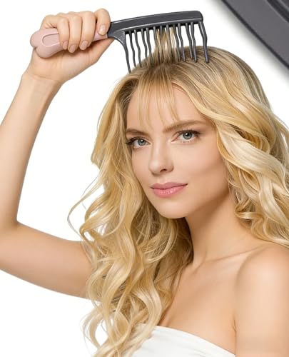 Peine de dientes anchos para cabello rizado 2 unidades miniatura 6