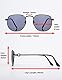LANLANG Sonnenbrille für herren Damen mit Kettenaccessoires, unregelmäßige schwarze Metallrahmen und modisches Design, Anti-UV, blockierende blendende Blendung blockieren