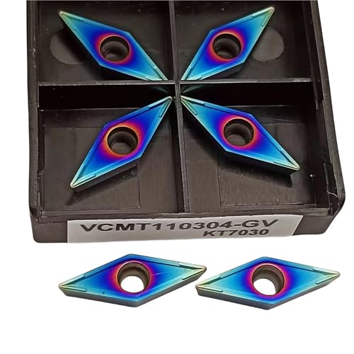10 piezas Insertos de Carburo VCMT 110304 para Torno CNC miniatura 4
