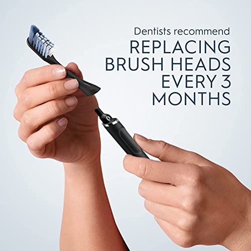 Image of Oral-B Clic Toothbrush, Rose, with 2 Replaceable Brush Heads and Magnetic Toothbrush Holder