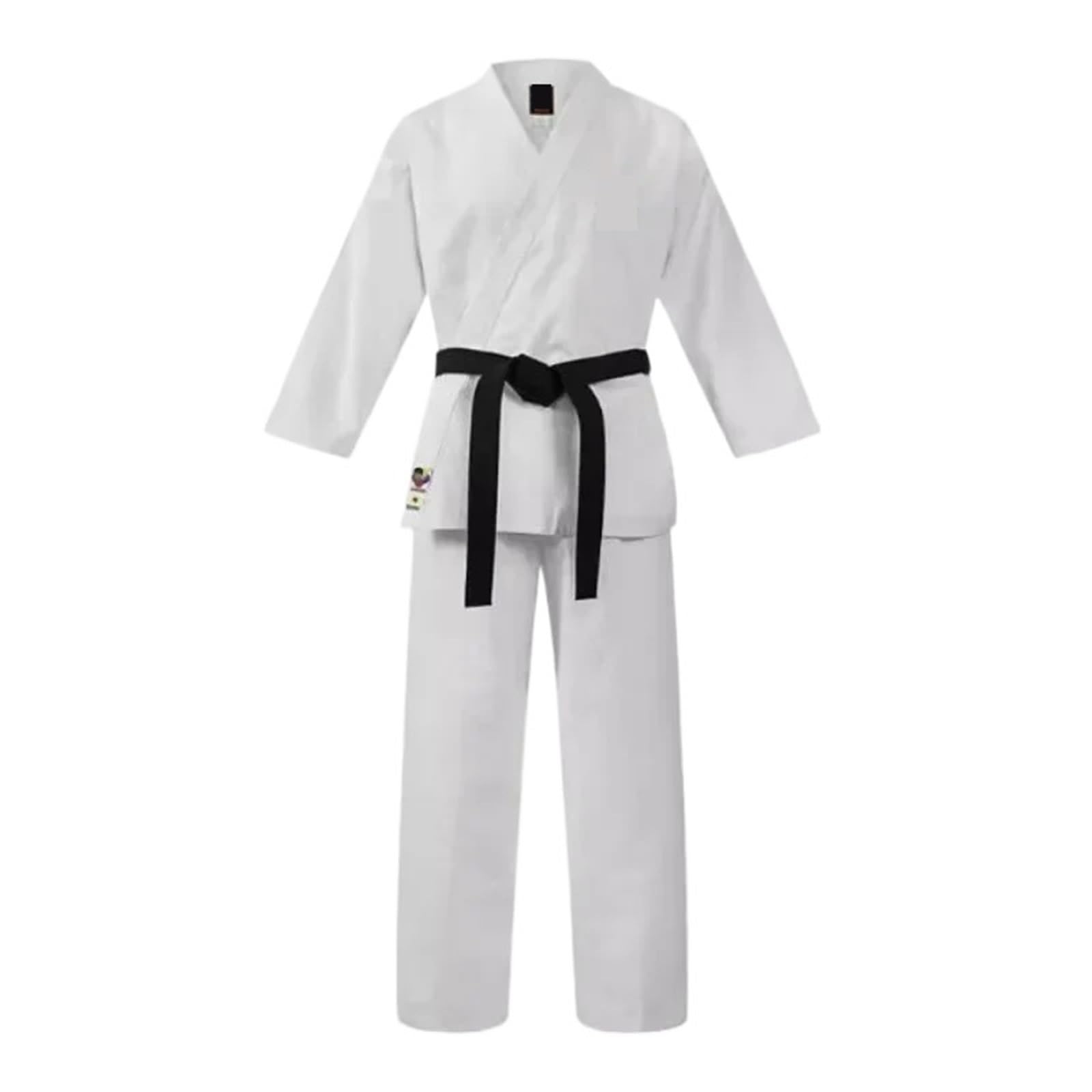 Bata de Karate Uniforme de Karate Certificado Uniforme de Entrenamiento y Sparring Ropa de competición de Karate del Equipo para Formación, Rendimiento(160cm)