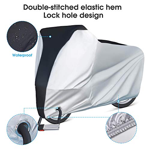 Puroma Bike Cover Outdoor Waterproof Bicycle Covers Rain Sun UV Dust