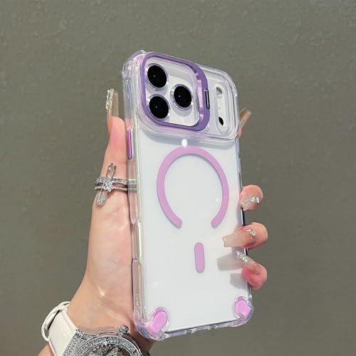 Coque iPhone 16 Plus magnétique violette pour éviter rayures et chutes accidentelles