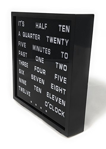 Word Clock - Displays LED Time as Text Letters as Time by Urban Clock