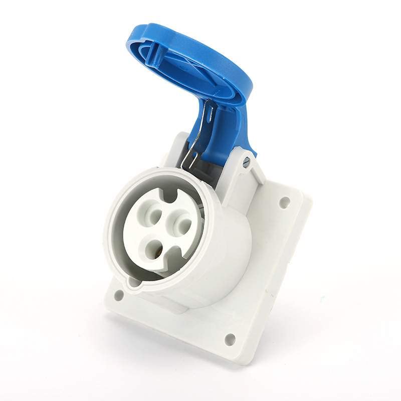 IEC60309 Waterproof CEE Industrial Connector Socket 3Pin 16A 250V 2P+E IP44 (Type-5）