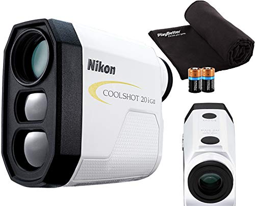 Nikon COOLSHOT 20i GII Golf Laser Rangefinder Bundle | Includes Carrying Case, PlayBetter