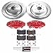 Power Stop KC5943-26 Front & Rear Z26 Street Warrior Brake Kit Ford For Ford Mustang 2011-2014 [Model Specific]