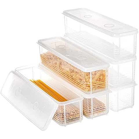 ZENFUN Set mit 6 Pasta-Aufbewahrungsbehältern Cover