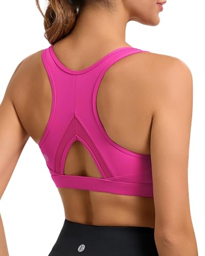 Image of RUNNING GIRL Sports Bras for Women High Support Moulded Cup High Impact Sports Bras Racerback Workout Running Yoga Bra