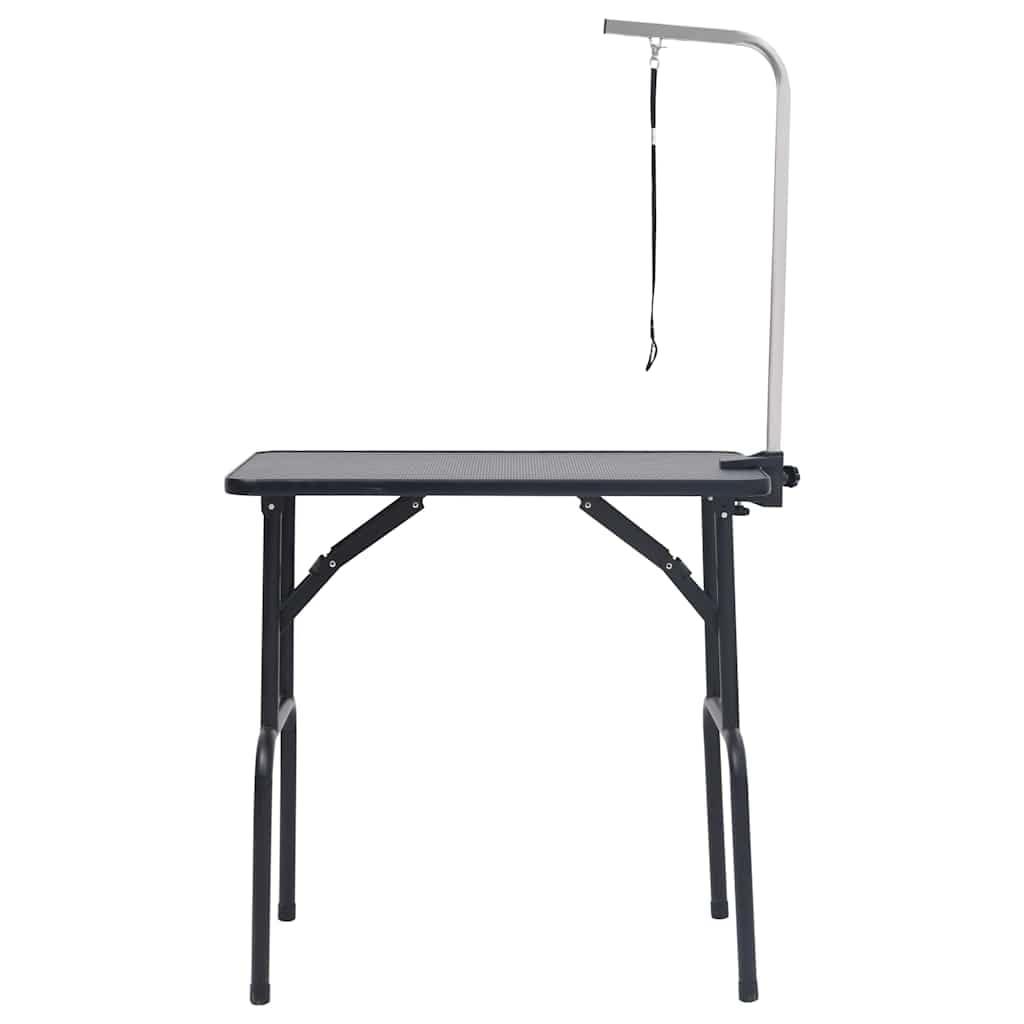 vidaXL Mesa de Aseo Ajustable para Perros con 1 Lazo Belleza Canina Baño Mesita Mascotas Gatos Plegable Altura Ajustable Estable Robusta