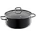Produktbild WMF Fusiontec Essential Kochtopf groß, 24 cm, Glasdeckel, Bratentopf Induktion, 4,4l, High-Tech Keramik, kratzfest, unbeschichtet, schwarz, Made in Germany