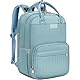 RAINSMORE Baby Wickelrucksack Groß Wickeltasche Rucksack mit Kinderwagengurten und Wickelunterlage Unterwegs Diaper Bag Babytasche Blau