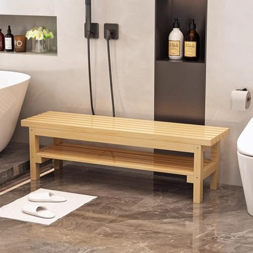Banc en bois massif campagnard : assise premium de cuisine