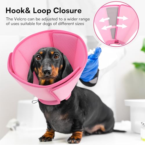 Image of Queenmore Soft Dog Cones for Large Dogs, Comfy Dog Cone for Dogs