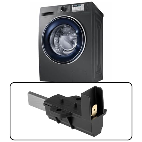 eMagTech 1 Paar Kohlebürsten für Waschmaschine 5 X 12,5 X 36 Mm WW80J5555FX Kompatibel mit Samsung 1400